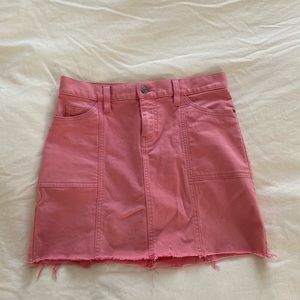 GAP Pink Denim Mini Skirt